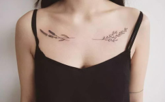 锁屏壁纸小姐姐锁骨纹身,解锁小姐姐的独特风情