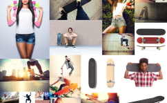 滑板人物写真,捕捉街头风采的瞬间